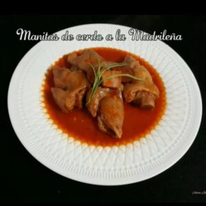Manitas de cerdo a la madrileña